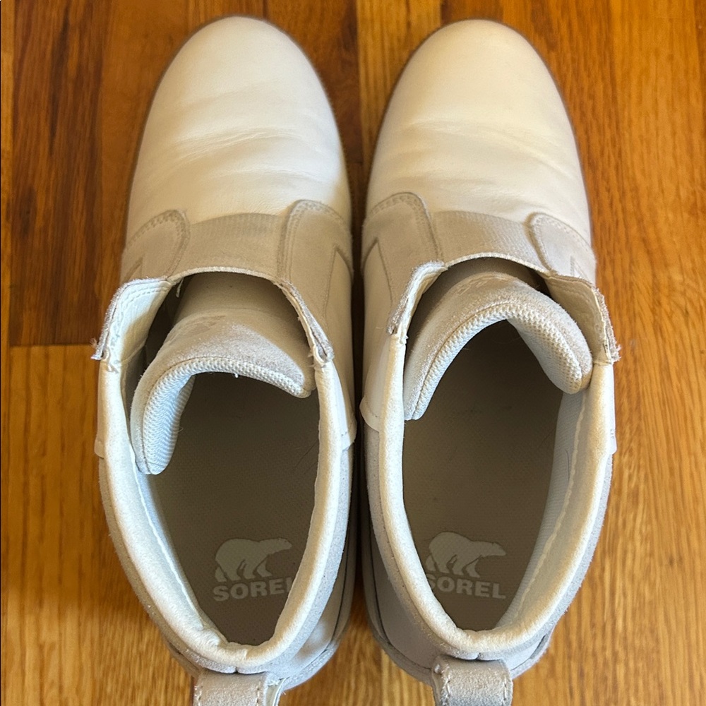 Sorel White Wedge Sneakers - Picture 5 of 6